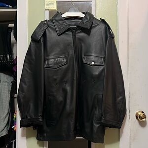 Black Sofilco Travelwear Leather Jacket